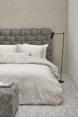 Rivièra Maison Arched Dekbedovertrek - Sand 140x200/220 cm