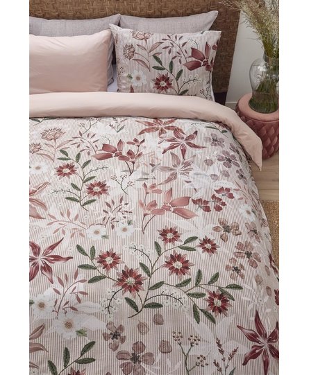 Rivièra Maison Floral Flowers Dekbedovertrek - Red 240x200/220 cm