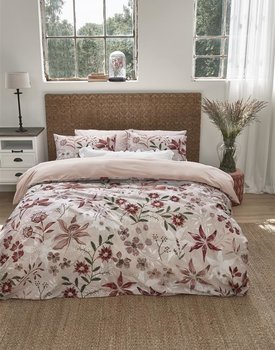 Rivièra Maison Floral Flowers Dekbedovertrek - Red 260x200/220 cm