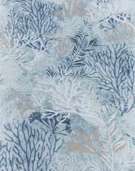 Rivièra Maison Calm Coral Dekbedovertrek - Blue 200x200/220 cm