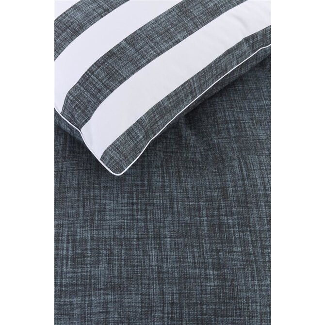 Rivièra Maison Lindy Lines Dekbedovertrek - Navy 140x200/220 cm Rivièra Maison Lindy Lines Dekbedovertrek - Navy 140x200/220 cm