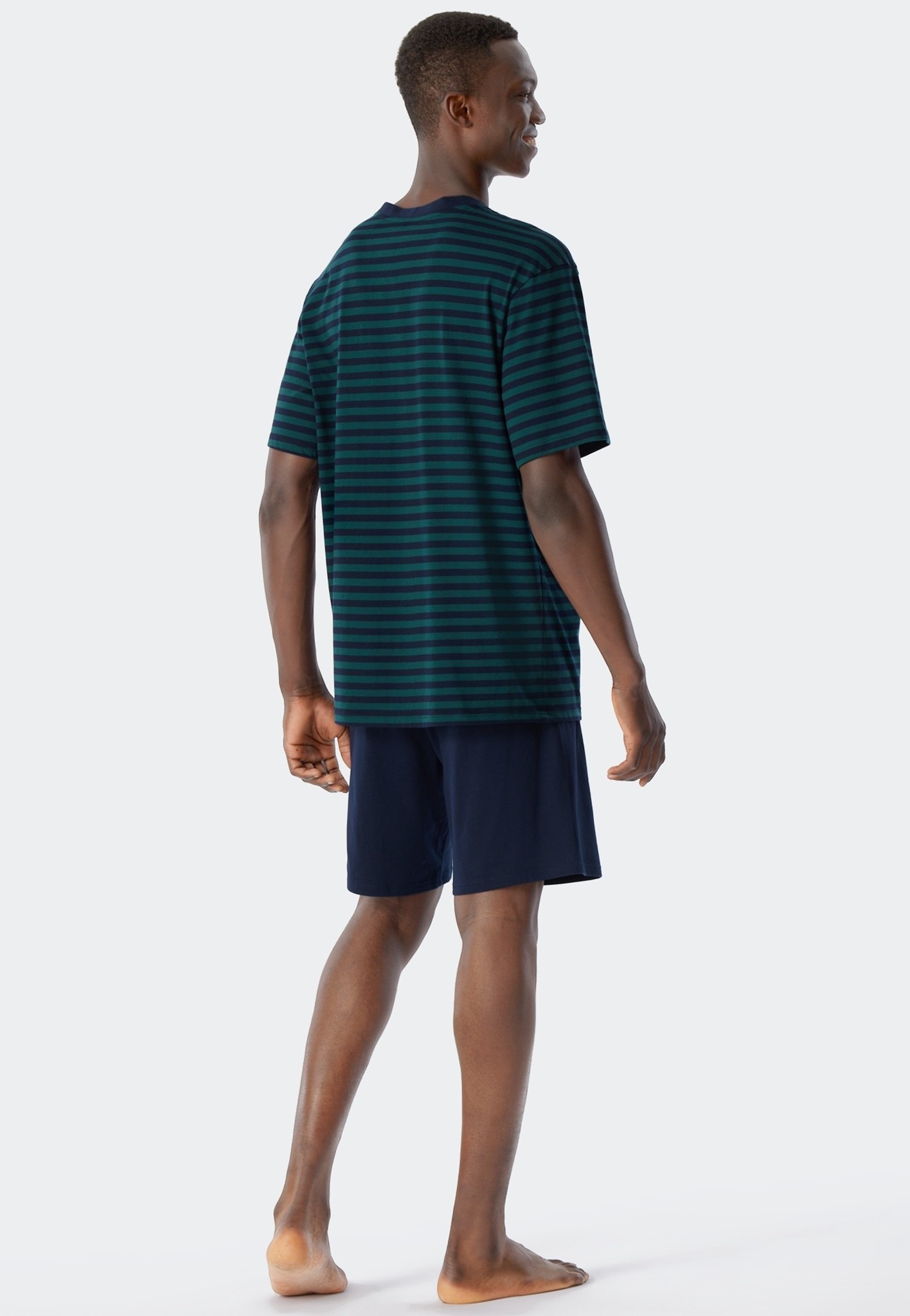 Schiesser Shortama dark green 179102 52 L Bedshop