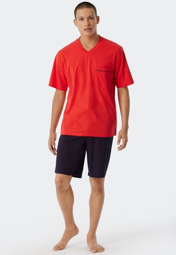 Schiesser Schiesser Shortama red 179109 52/L