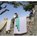 David Fussenegger David Fussenegger LUCA flannel cotton plaid - stripes 200x140 cm light violet