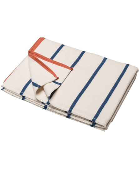 David Fussenegger LUCA flannel cotton plaid - stripes 200x140 cm offwhite