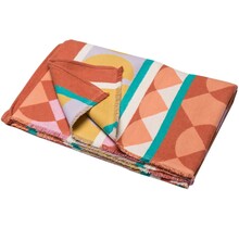 David Fussenegger LUCA flannel cotton plaid - africa bordure 200x140 cm terracotta