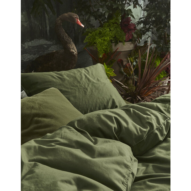 Essenza Minte Dekbedovertrek 2p  200x220 Mosgroen