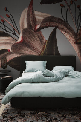 Essenza Minte Dekbedovertrek 2p  200x220 Dusty green