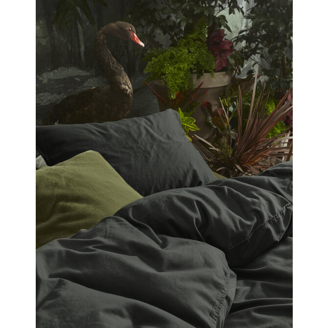 Essenza Minte Dekbedovertrek 2p  260x220 Antraciet Essenza Minte Dekbedovertrek 2p  260x220 Antraciet