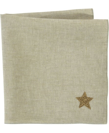 Sander linnen servet Star 45x45 Beige