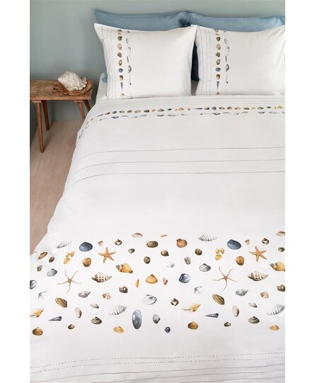 Marjolein Bastin Dekbedovertrek Shellfish White 200x200/220