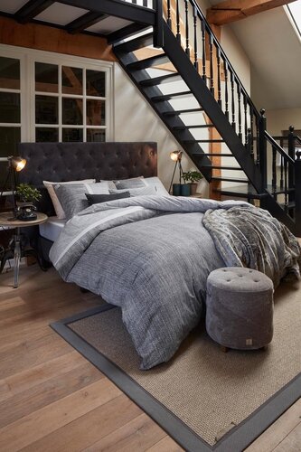 Rivièra Maison Riviera Maison Dekbedovertrek Amsterdam Loft Grey 200x200/220