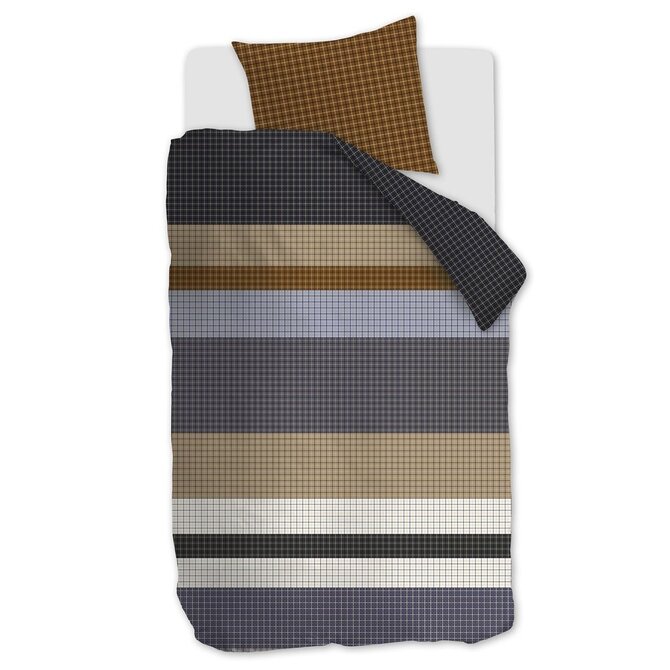 Beddinghouse Juno Dekbedovertrek  Grey 200x200/220 cm