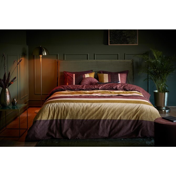 Beddinghouse Jorren Dekbedovertrek  Dark Red 240x200/220 cm