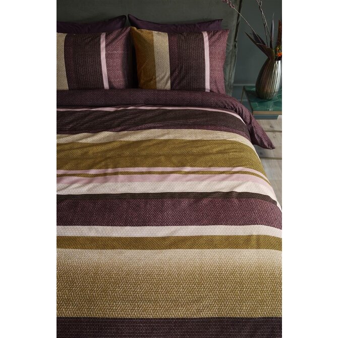 Beddinghouse Jorren Dekbedovertrek  Dark Red 240x200/220 cm