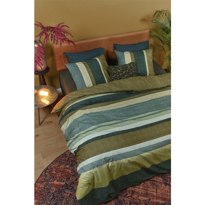 Beddinghouse Jorren Dekbedovertrek  Green 200x200/220 cm