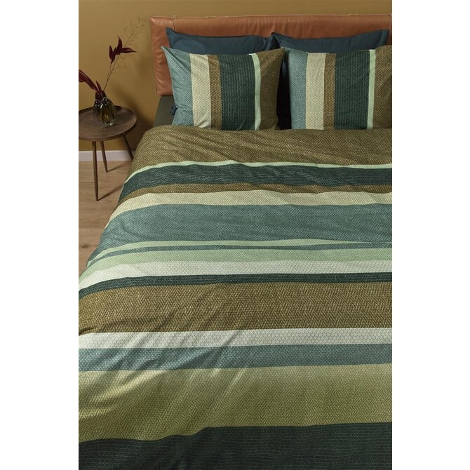 Beddinghouse Jorren Dekbedovertrek  Green 200x200/220 cm