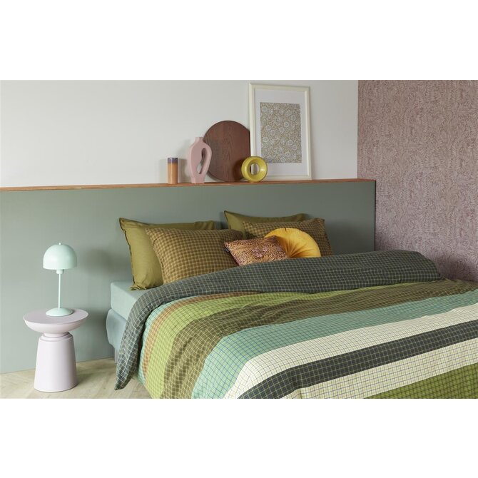 Beddinghouse Juno Dekbedovertrek  Green 200x200/220 cm