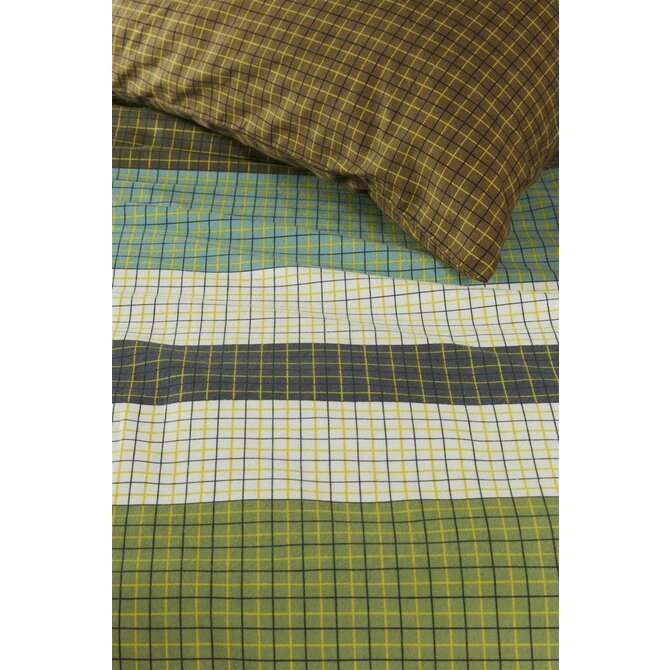 Beddinghouse Juno Dekbedovertrek  Green 200x200/220 cm