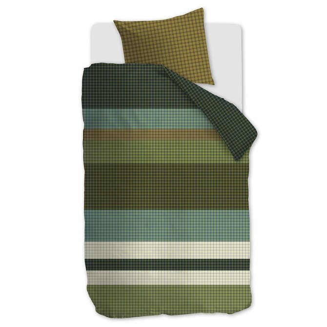 Beddinghouse Juno Dekbedovertrek  Green 200x200/220 cm