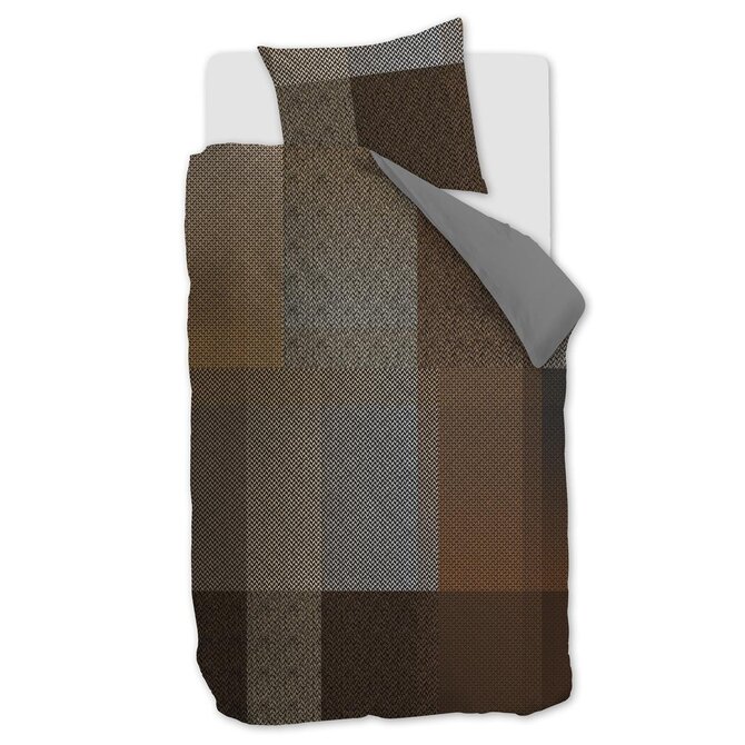 Beddinghouse Harris Dekbedovertrek  Brown 140x200/220 cm