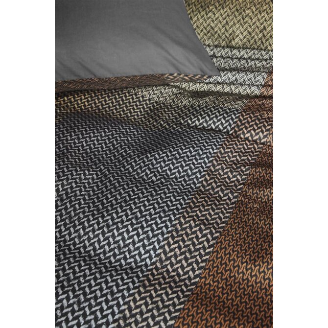 Beddinghouse Harris Dekbedovertrek  Brown 140x200/220 cm