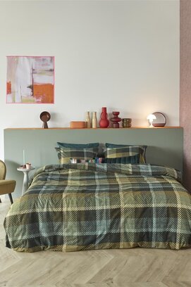 Beddinghouse Brett Dekbedovertrek  Green 200x200/220 cm