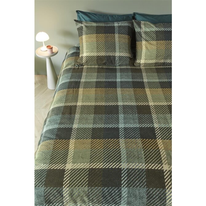 Beddinghouse Brett Dekbedovertrek  Green 200x200/220 cm
