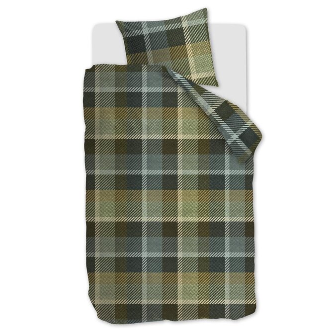 Beddinghouse Brett Dekbedovertrek  Green 200x200/220 cm