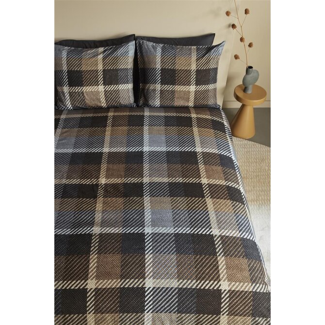 Beddinghouse Brett Dekbedovertrek  Grey 140x200/220 cm Beddinghouse Brett Dekbedovertrek  Grey 140x200/220 cm