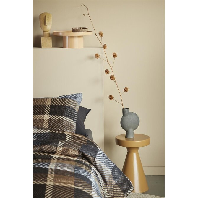 Beddinghouse Brett Dekbedovertrek  Grey 200x200/220 cm