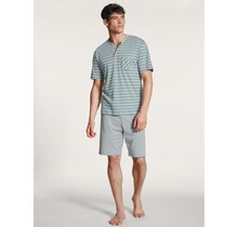 Calida herenpyjama 41792 kort quarry grey