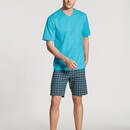 Calida Calida herenpyjama 40567 kort button blue
