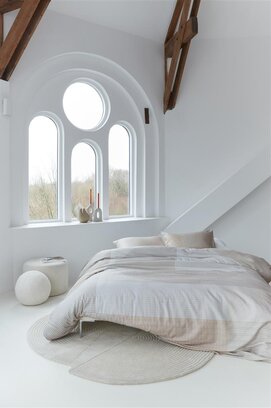 Beddinghouse Dutch Design Structure Dekbedovertrek  Sand 200x200/220 cm