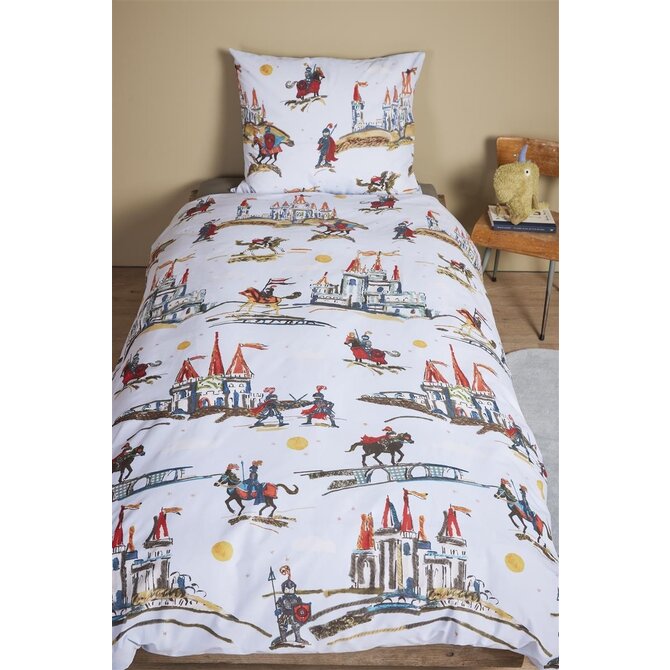 Beddinghouse x Hanneke de Jager Good Knights Dekbedovertrek  Blauw 120x150 cm Beddinghouse x Hanneke de Jager Good Knights Dekbedovertrek  Blauw 120x150 cm
