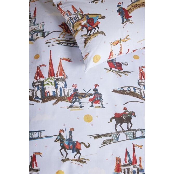Beddinghouse x Hanneke de Jager Good Knights Dekbedovertrek  Blauw 120x150 cm Beddinghouse x Hanneke de Jager Good Knights Dekbedovertrek  Blauw 120x150 cm