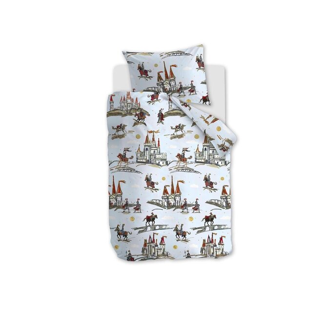 Beddinghouse x Hanneke de Jager Good Knights Dekbedovertrek  Blauw 120x150 cm Beddinghouse x Hanneke de Jager Good Knights Dekbedovertrek  Blauw 120x150 cm
