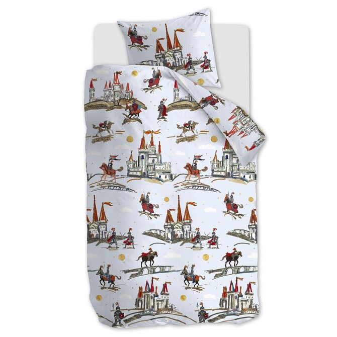 Beddinghouse x Hanneke de Jager Good Knights Dekbedovertrek  Blauw 120x150 cm Beddinghouse x Hanneke de Jager Good Knights Dekbedovertrek  Blauw 120x150 cm