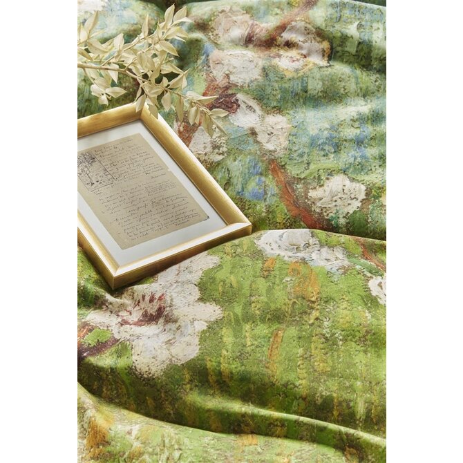 Beddinghouse x Van Gogh Museum Peach Trees Dekbedovertrek  Groen 240x200/220 cm