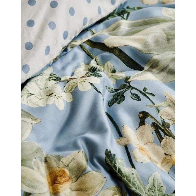 Essenza Rosalee Dekbedovertrek Iceblue 200x200x220 Essenza Rosalee Dekbedovertrek Iceblue 200x200x220