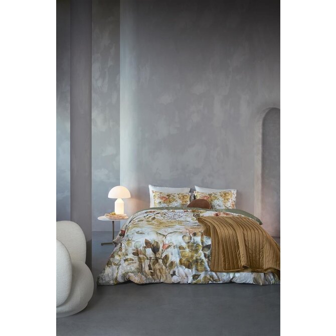 Kardol by Beddinghouse Monarch Dekbedovertrek  Olijf Groen 200x200/220 cm