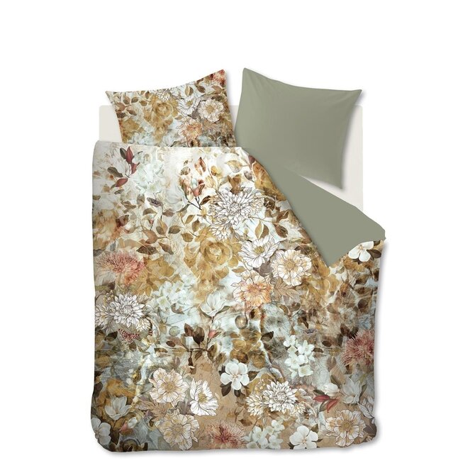 Kardol by Beddinghouse Monarch Dekbedovertrek  Olijf Groen 200x200/220 cm
