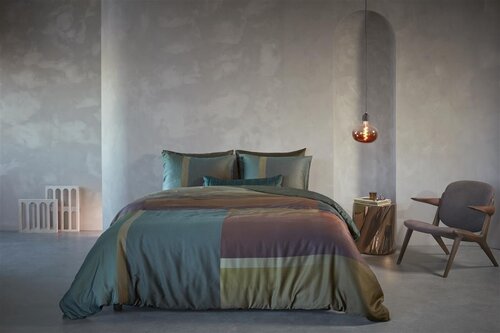 Kardol Verstraten Kardol by Beddinghouse Sloane Square Dekbedovertrek Olijf Groen 140x200/220 cm afbeelding