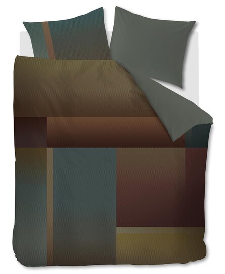 Kardol by Beddinghouse Sloane Square Dekbedovertrek  Olijf Groen 140x200/220 cm
