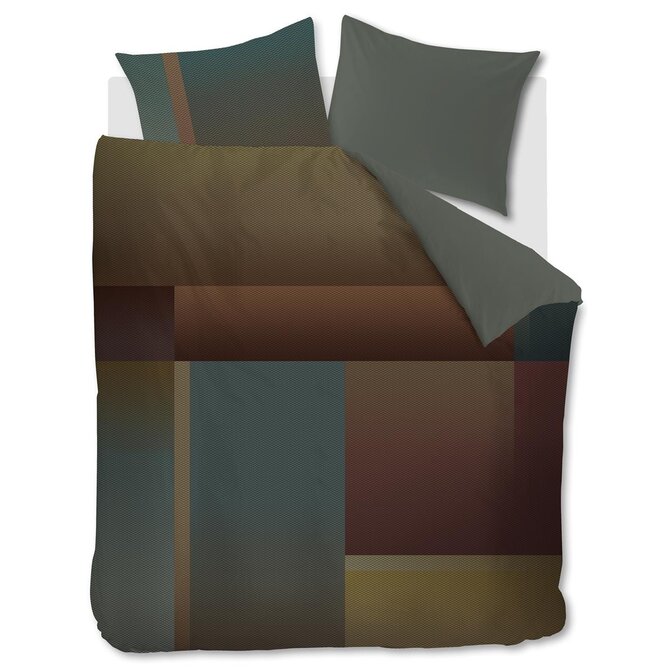 Kardol by Beddinghouse Sloane Square Dekbedovertrek  Olijf Groen 200x200/220 cm Kardol by Beddinghouse Sloane Square Dekbedovertrek  Olijf Groen 200x200/220 cm