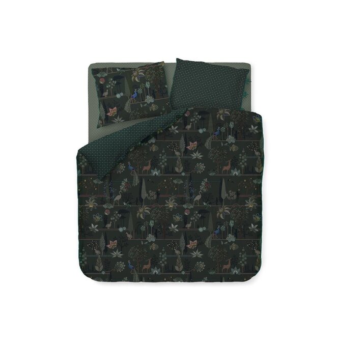 Pip Studio Alberi Dekbedovertrek  Donkergroen 240x200/220 cm