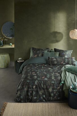 Pip Studio Alberi Dekbedovertrek  Donkergroen 260x200/220 cm