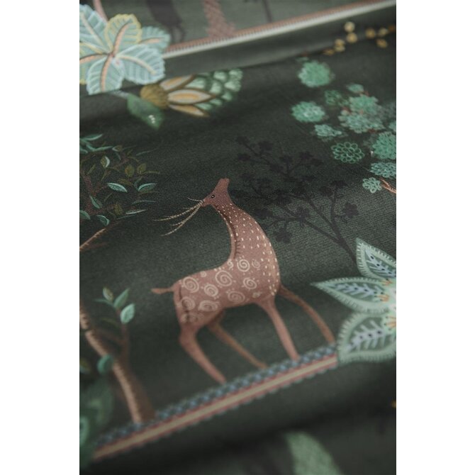 Pip Studio Alberi Dekbedovertrek  Donkergroen 260x200/220 cm