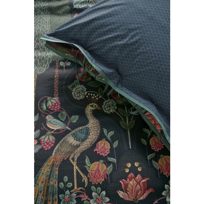 Pip Studio Pavoni Dekbedovertrek  Donkerblauw 240x200/220 cm