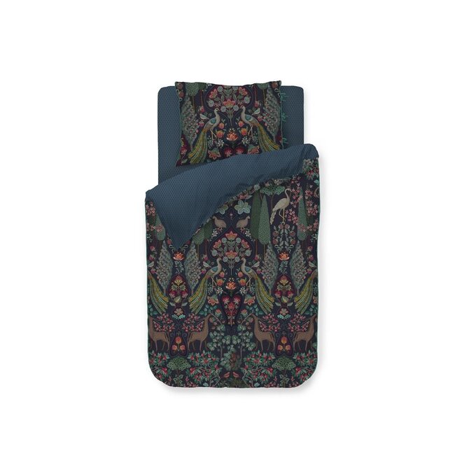 Pip Studio Pavoni Dekbedovertrek  Donkerblauw 240x200/220 cm